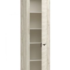 Шкаф - пенал 33.14 "Лючия" (бетон пайн белый / венге / белый) | фото 2