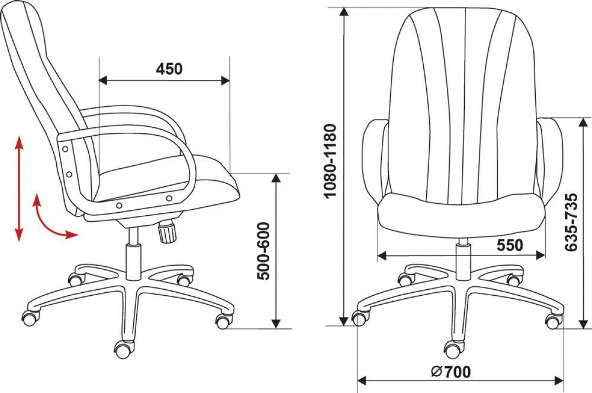 Кресло руководителя Бюрократ T-898/#B черный | фото 4