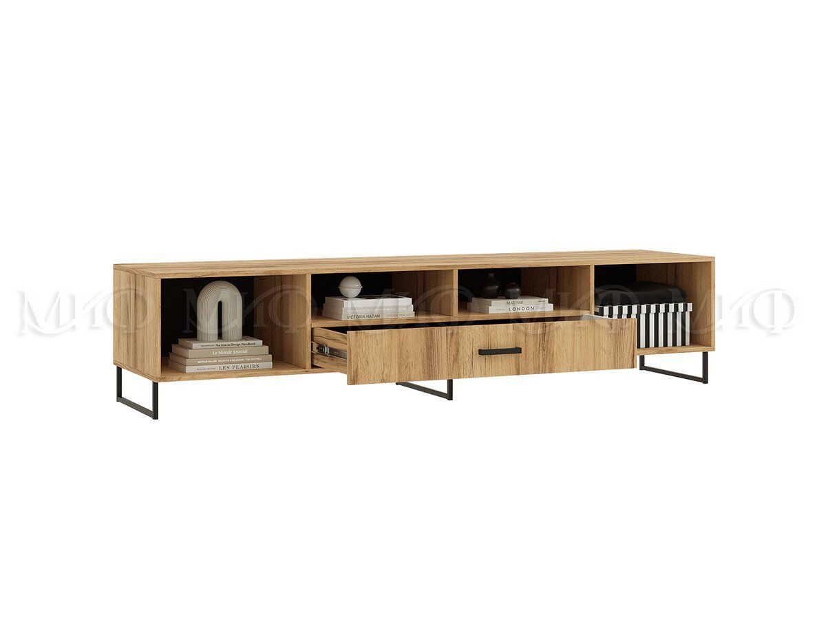 НЭНСИ LOFT Тумба ТВ 2000 (Дуб крафт белый) | фото 2